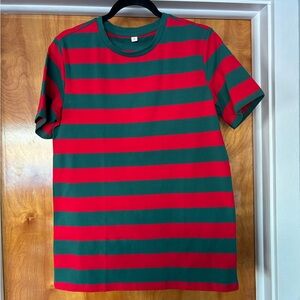 Striped Red and Green Men's Shirt